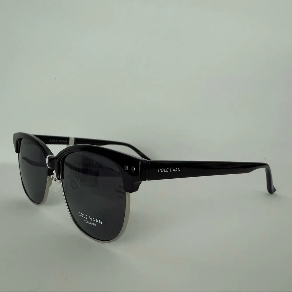 Cole Haan 55mm Half Rim Polarized Sunglasses